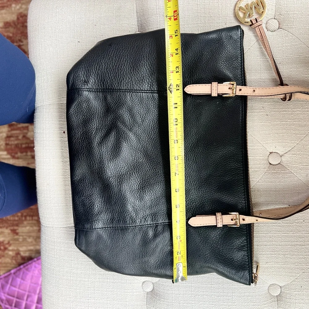 Michael Kors, Jet Set, Large Travel Tote Shoulder Bag Saffiano Leather, Black - Picture 9 of 12